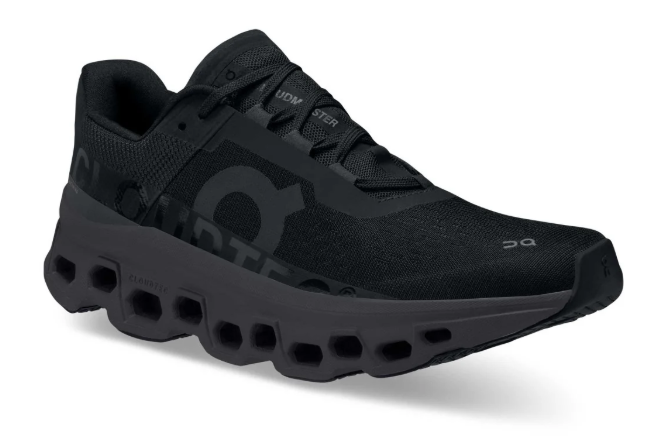 On Women's Cloudmonster Running Shoes – Black / Magnet