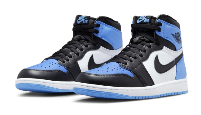 Air Jordan 1 High OG 'UNC Toe' – University Blue / Black / White
