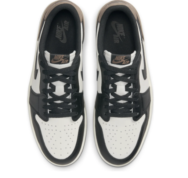 Air Jordan 1 Low 'Mocha' Sneakers – White / Black / Brown