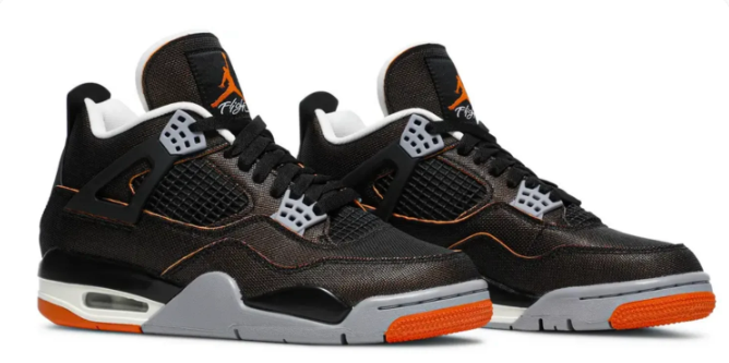 Air Jordan 4 Retro 'Starfish' Women's Sneakers – Sail / Black / Starfish