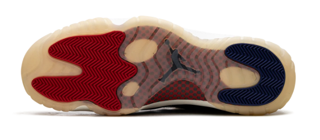 Air Jordan 11 'Rare Air' – White / Navy / Red