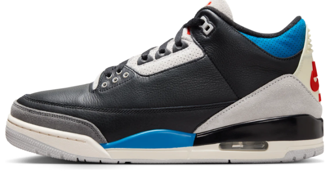 Air Jordan 3 Retro 'Rare Air' – Black / Chile Red / Neutral Grey
