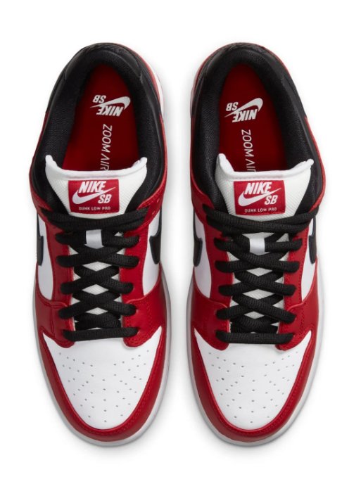 Nike SB Dunk Low 'Chicago' Sneakers – Red / White / Black