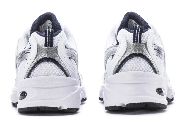 New Balance 530 Women's Sneakers – White / Silver / Dark Blue