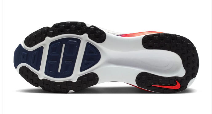 Nike Vomero 18 Women's Running Shoes – White / Navy / Red-Orange
