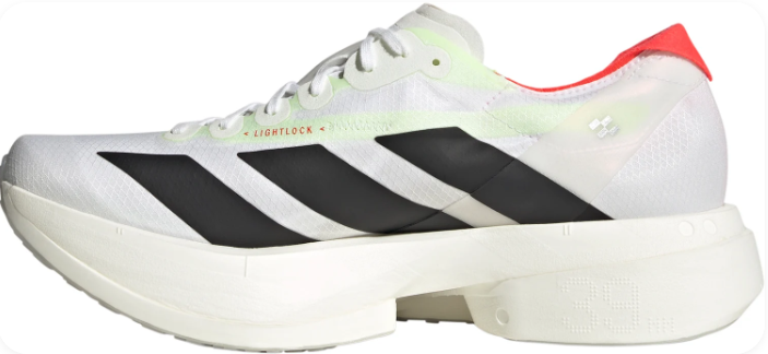 adidas Adizero Adios Pro 4 Running Shoes – Cloud White / Core Black / Silver Metallic