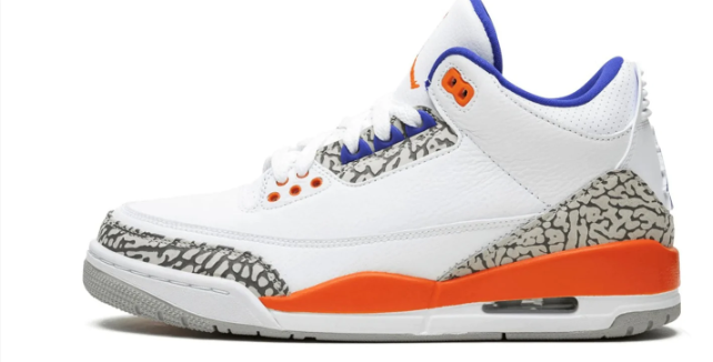 Air Jordan 3 Retro 'Knicks' – White / Blue / Orange
